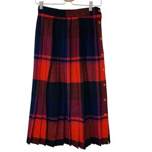 Plaid Red and Black Women's Skirt